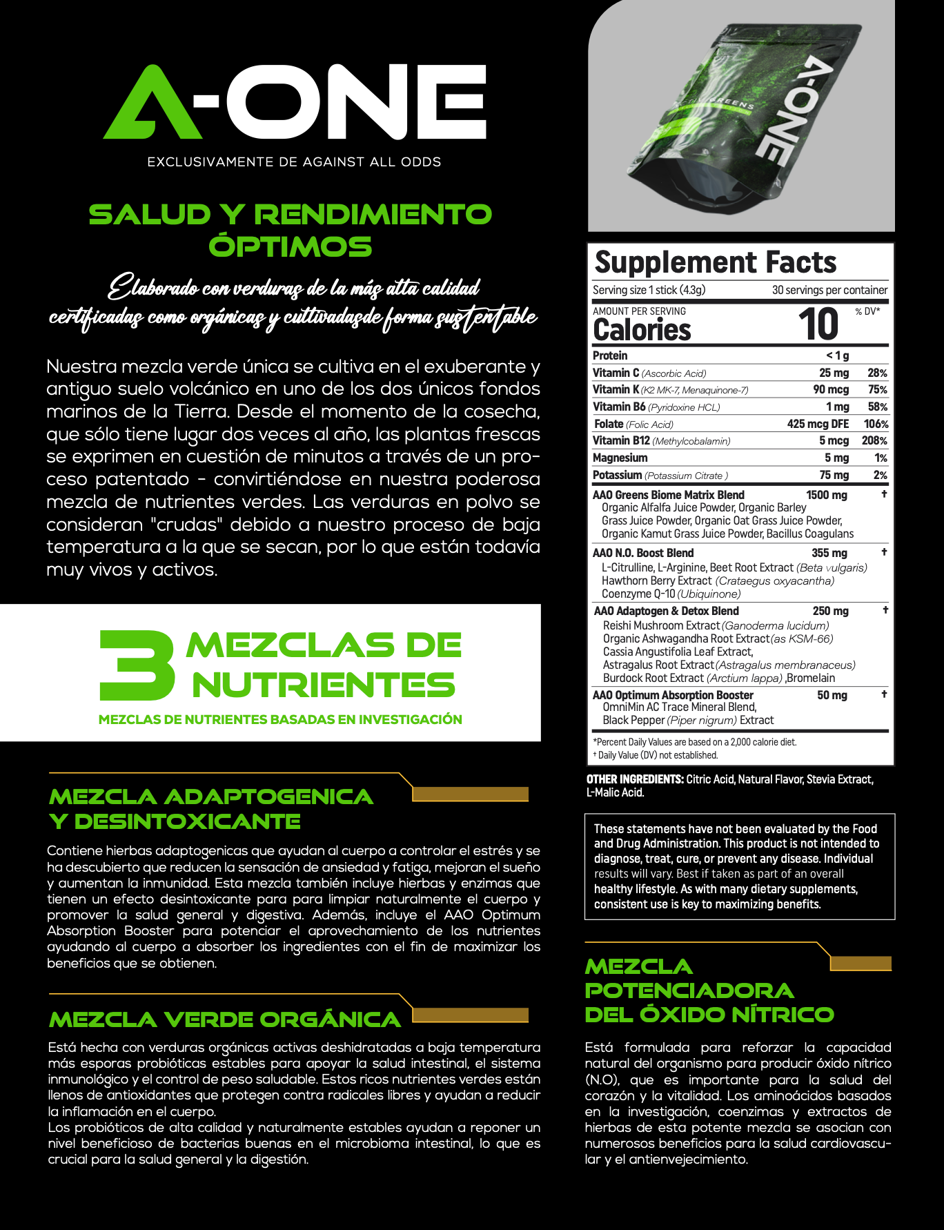 Activ Greens Bolsa de 30 sobres